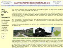 Tablet Screenshot of canalholidayscheshire.co.uk